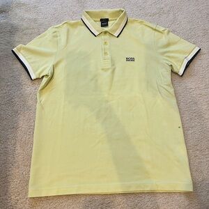 BOSS Men's Lime Polo Shirt